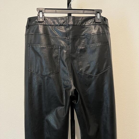$229 Paige Stella Vegan Leather Pants (Size 32) - Picture 8 of 9